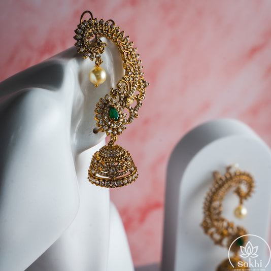Elegant Earcuff Jhumkas